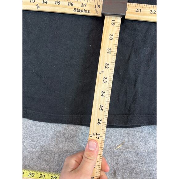 VINTAGE Y2K Scooby Doo Shirt Mens XL Black Graphic Who Let The Dog Out Hot Tees - Picture 3 of 6